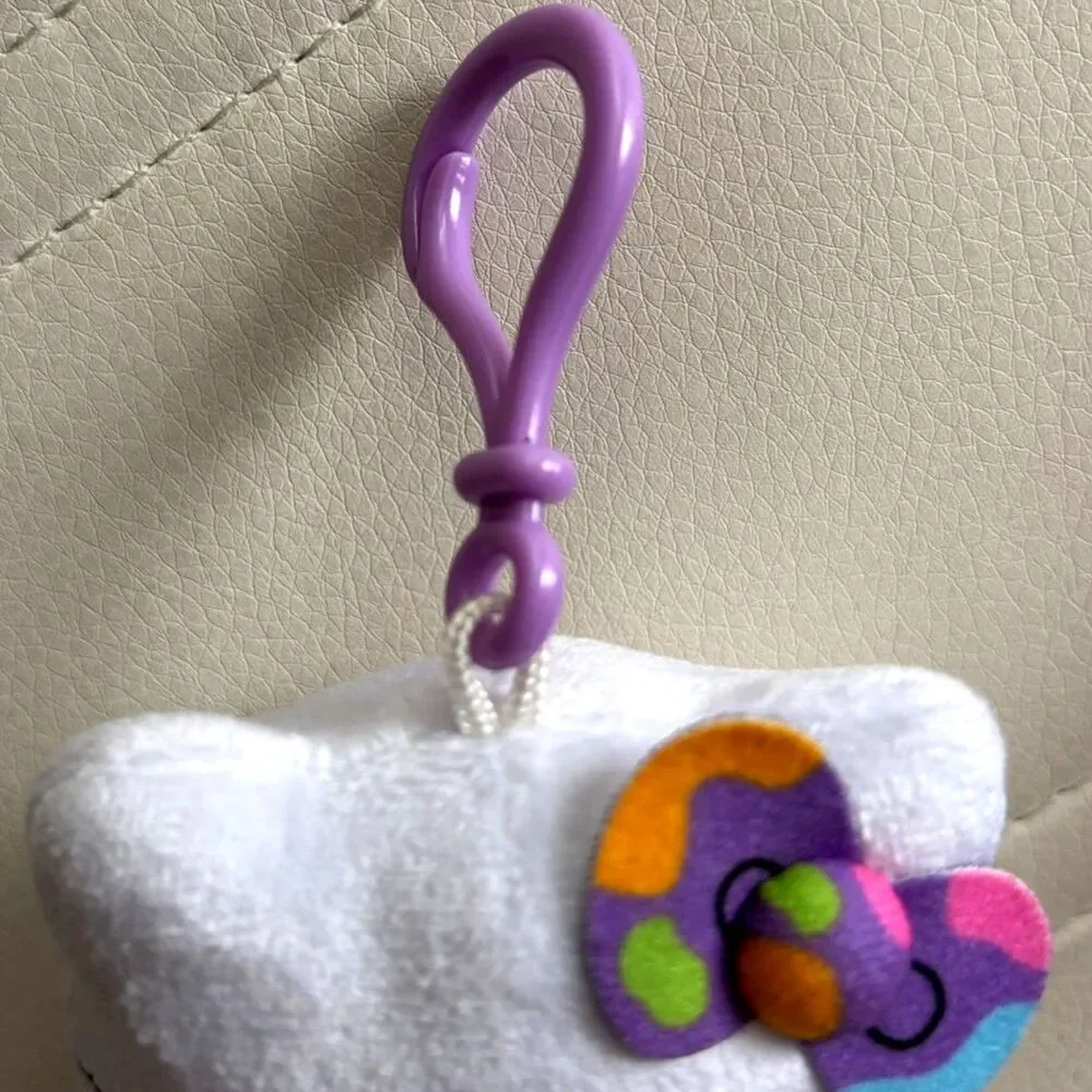 Hello Kitty Artist Painter Plush Clip Keychain 4.5